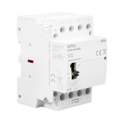 Stycznik modułowy ze sterowaniem ręcznym, instalacyjny 40A 4xNO 230V AC TYP: STM-40-40/S ZAMEL (EXT10000315-WUN)